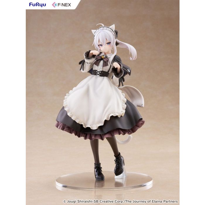 Wandering Witch: The Journey of Elaina F:NEX PVC Statue 1/7 Elaina Maid costume with cat ears Ver. 24 cm