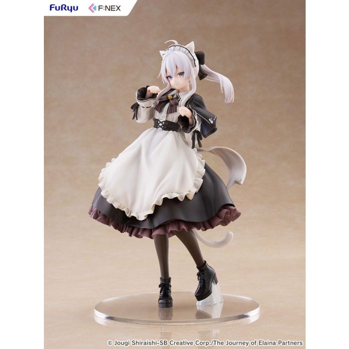 Wandering Witch: The Journey of Elaina F:NEX PVC Statue 1/7 Elaina Maid costume with cat ears Ver. 24 cm