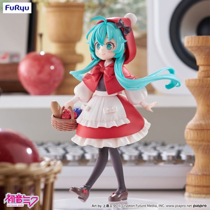 Hatsune Miku Desktop Fairy PVC Statue Hatsune Miku Little red riding hood Ver. 16 cm