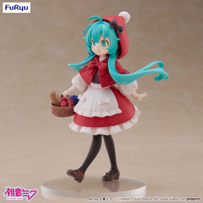 Hatsune Miku Desktop Fairy PVC Statue Hatsune Miku Little red riding hood Ver. 16 cm