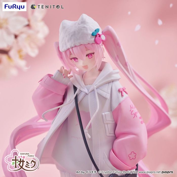 Hatsune Miku Tenitol PVC Statue Sakura Miku Cool style [petit] 19 cm 