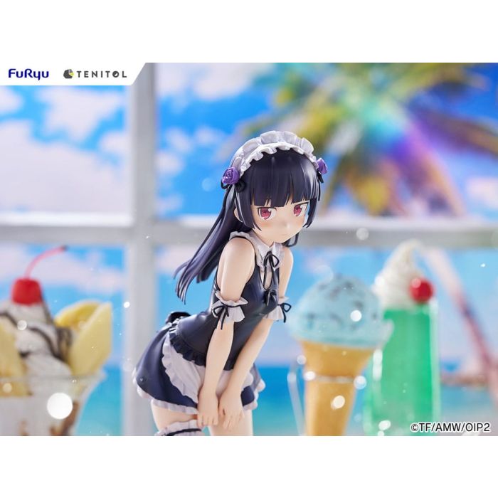 Ore no Imouto ga Konna ni Kawaii Wake ga Nai. Tenitol Tall PVC Statue Kuroneko swimsuits maid Ver. 27 cm