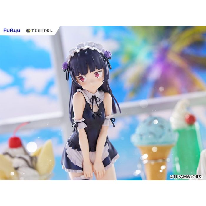 Ore no Imouto ga Konna ni Kawaii Wake ga Nai. Tenitol Tall PVC Statue Kuroneko swimsuits maid Ver. 27 cm