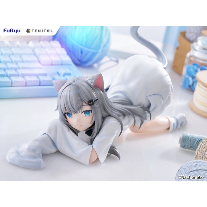 Virtual Youtuber Tenitol Big Noodle Stopper PVC Figure Nachoneko 18 cm