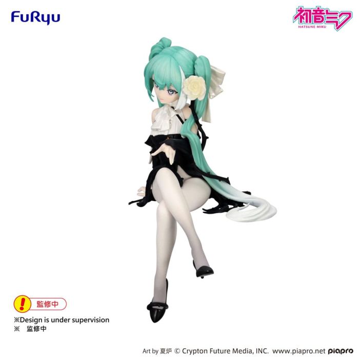 Hatsune Miku Noodle Stopper PVC Statue Flower Fairy White Rose 14 cm