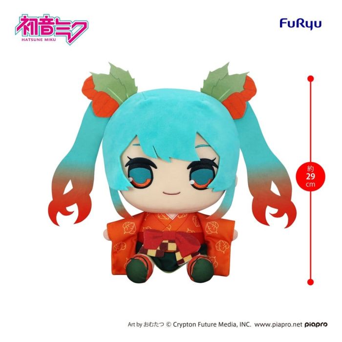 Hatsune Miku Kyurumaru Big Plush Figure Flower Fairy Winter Cherry Ver. 29 cm   