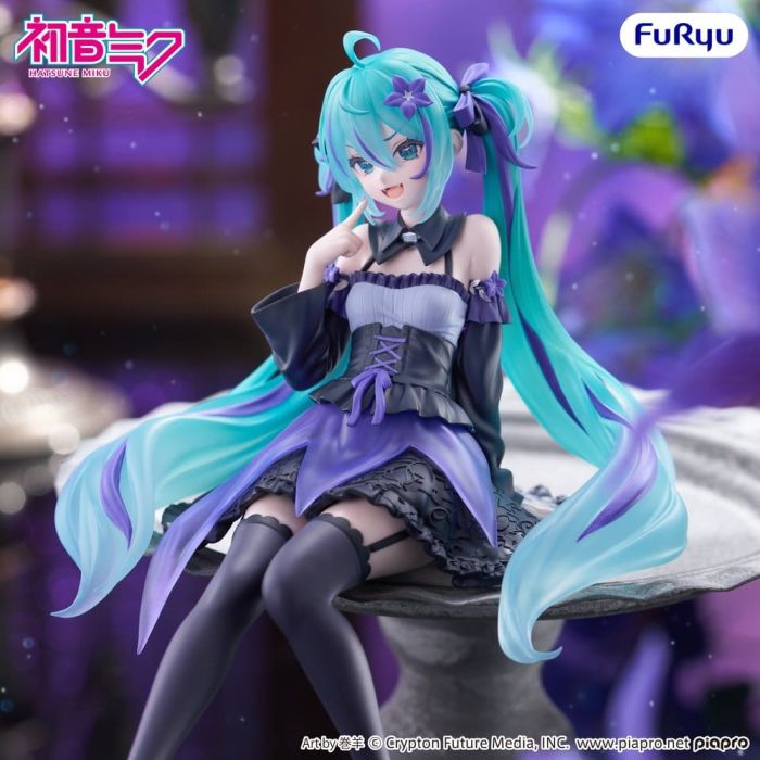 Hatsune Miku Noodle Stopper PVC Figure Flower Fairy Bellflower 14 cm
