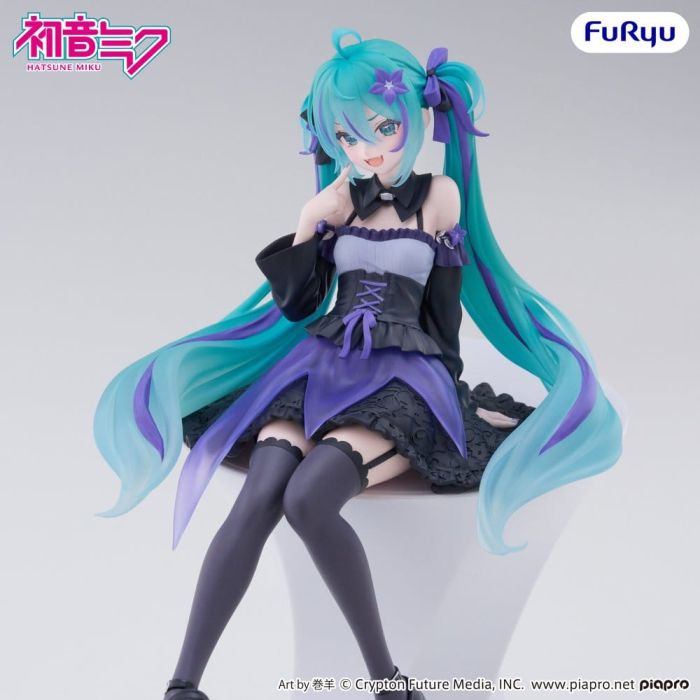 Hatsune Miku Noodle Stopper PVC Figure Flower Fairy Bellflower 14 cm