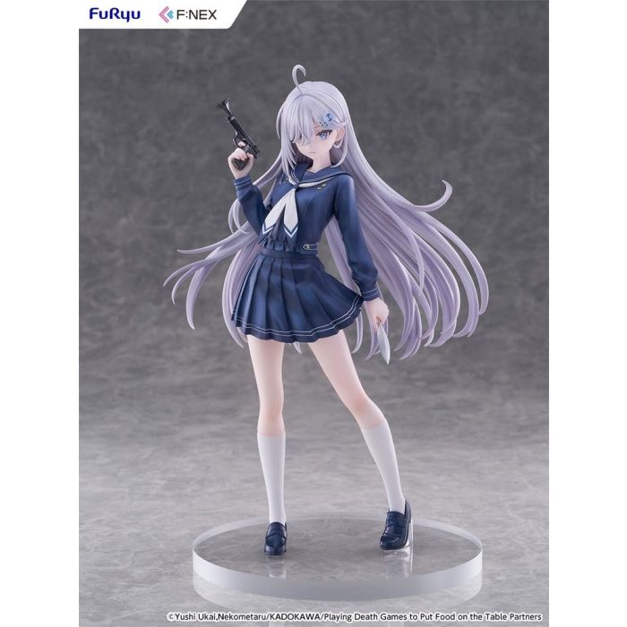 Playing Death Games to Put Food on the Table PVC Figure 1/7 Yuki School Uniform Ver. 24 cm