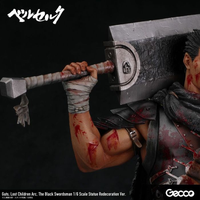 Berserk Statue 1/6 Guts Lost Children Arc The Black Swordsman Redecoration Ver. 38 cm