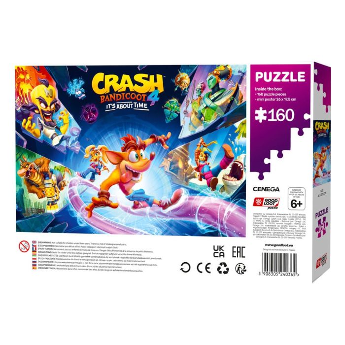 Crash Bandicoot 4 Kids Puzzle It's About Time (160 pieces) 
