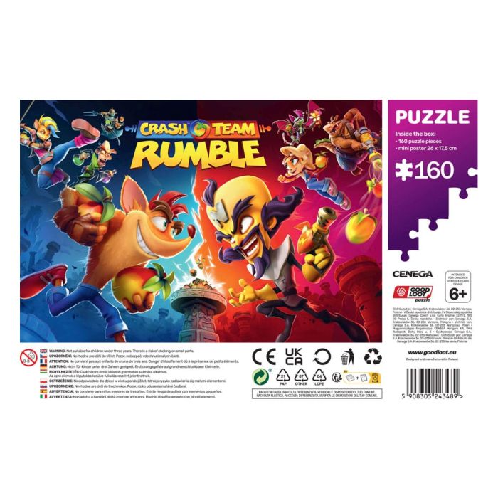 Crash Bandicoot Kids Puzzle Rumble Heroes (160 pieces) 