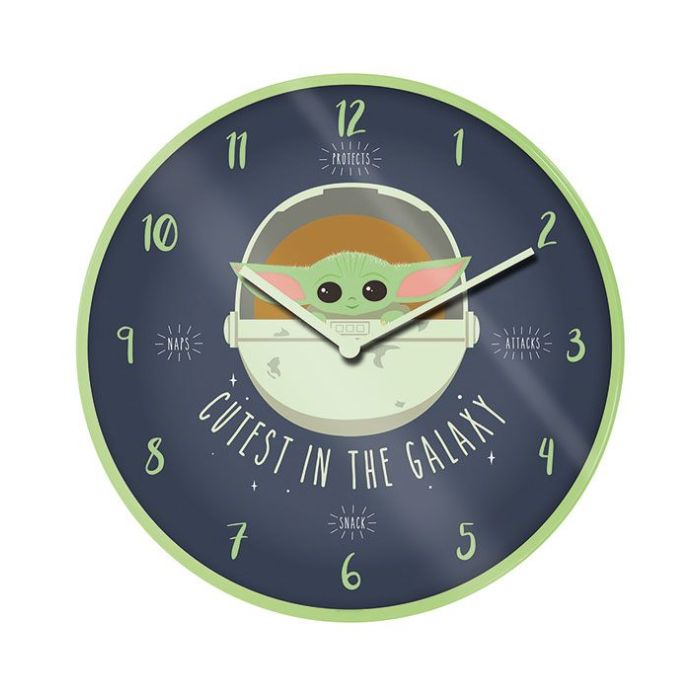 Star Wars The Mandalorian Wall Clock Cutest In The Galaxy