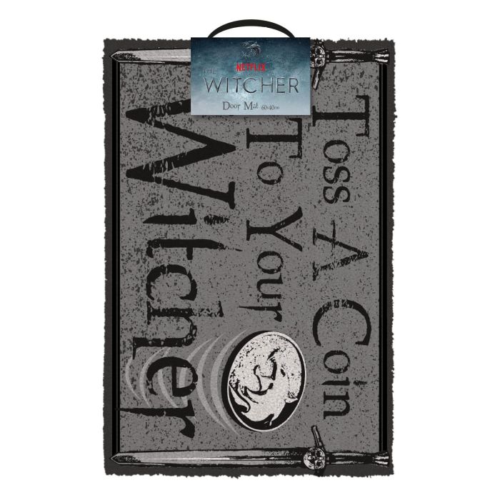 The Witcher Doormat Toss a Coin 40 x 60 cm