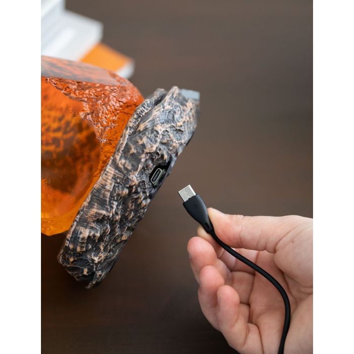 Jurassic Park Lamp with USB-C Amber