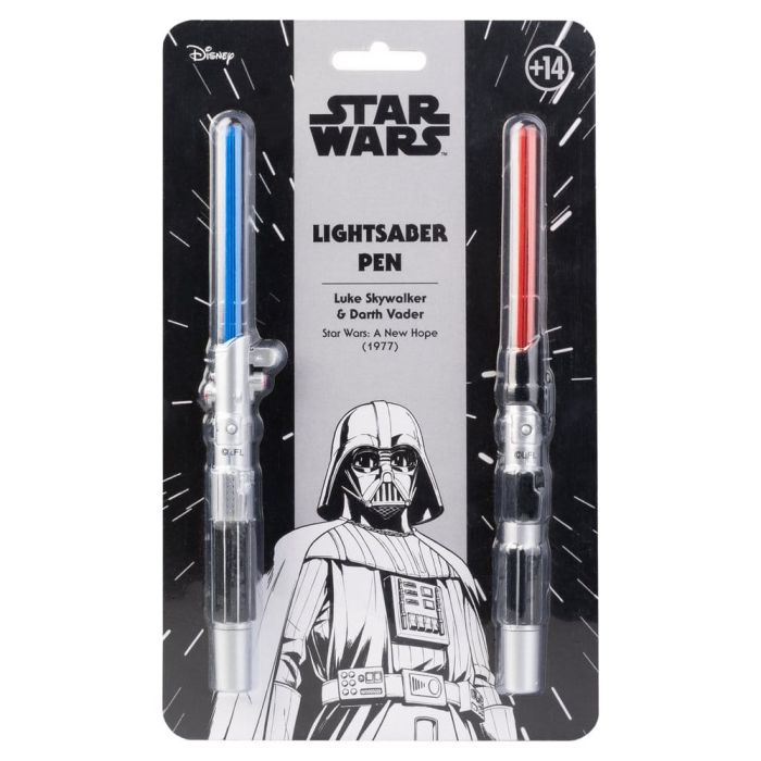 Star Wars Set of 2 Lightsaber Pens  Luke Skywalker & Darth Vader