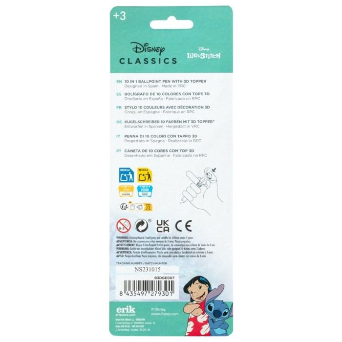 Disney Multicoloured 3D Pen Stitch 