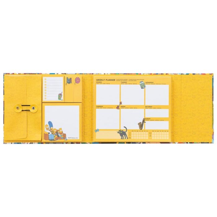 The Simpsons Weekly Planner with Sticky Notes 19 x 17 cm