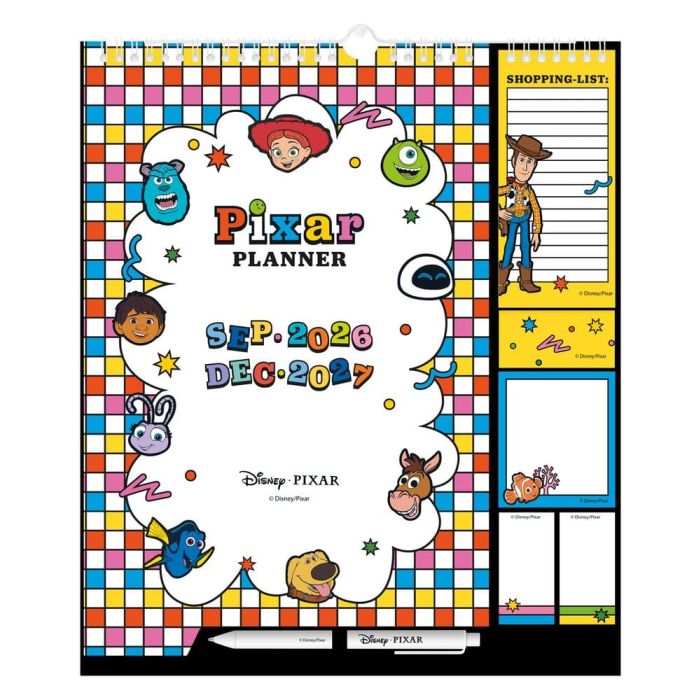 Disney Pixar Wall Planner 2026/27 30 x 34 cm