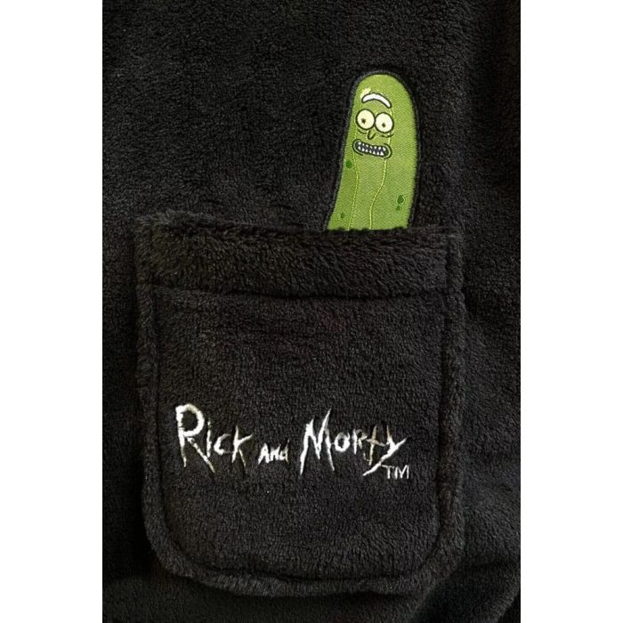 Rick & Morty Fleece Bathrobe Pickle Rick