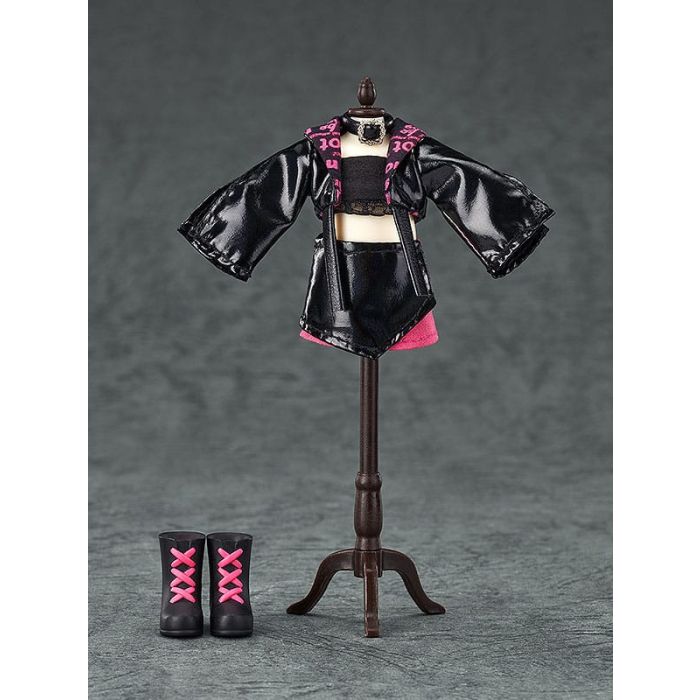 Original Character Accessories for Nendoroid Doll Figures Outfit Set: Idol Outfit - Girl (Rose Red)  