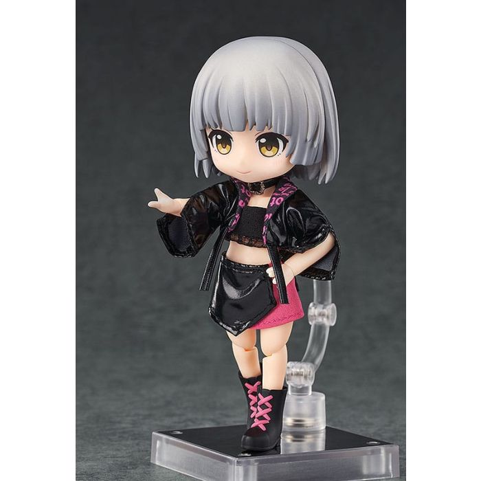 Original Character Accessories for Nendoroid Doll Figures Outfit Set: Idol Outfit - Girl (Rose Red)  