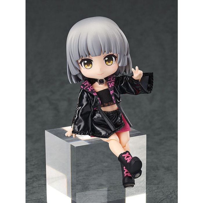 Original Character Accessories for Nendoroid Doll Figures Outfit Set: Idol Outfit - Girl (Rose Red)  