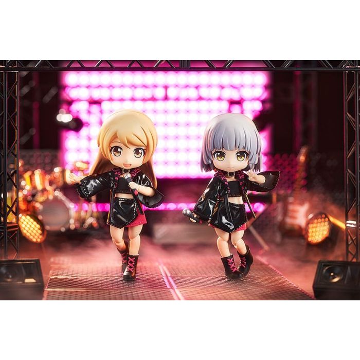 Original Character Accessories for Nendoroid Doll Figures Outfit Set: Idol Outfit - Girl (Rose Red)  