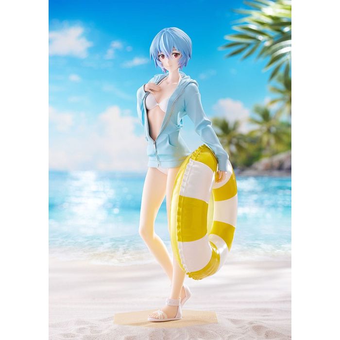 Rebuild of Evangelion Pop Up Parade L PVC Statue Beach Queens: Rei Ayanami 22 cm
