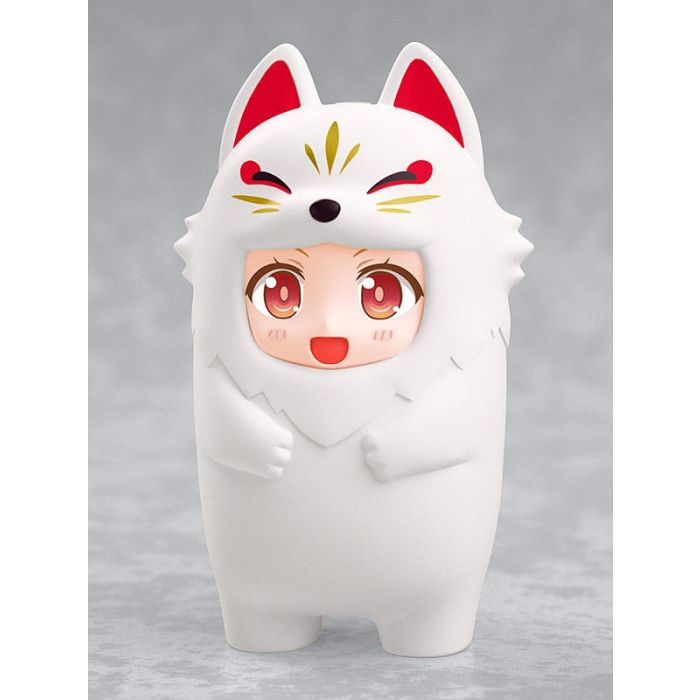 Nendoroid More Kigurumi Face Parts Case for Nendoroid Figures White Kitsune 10 cm