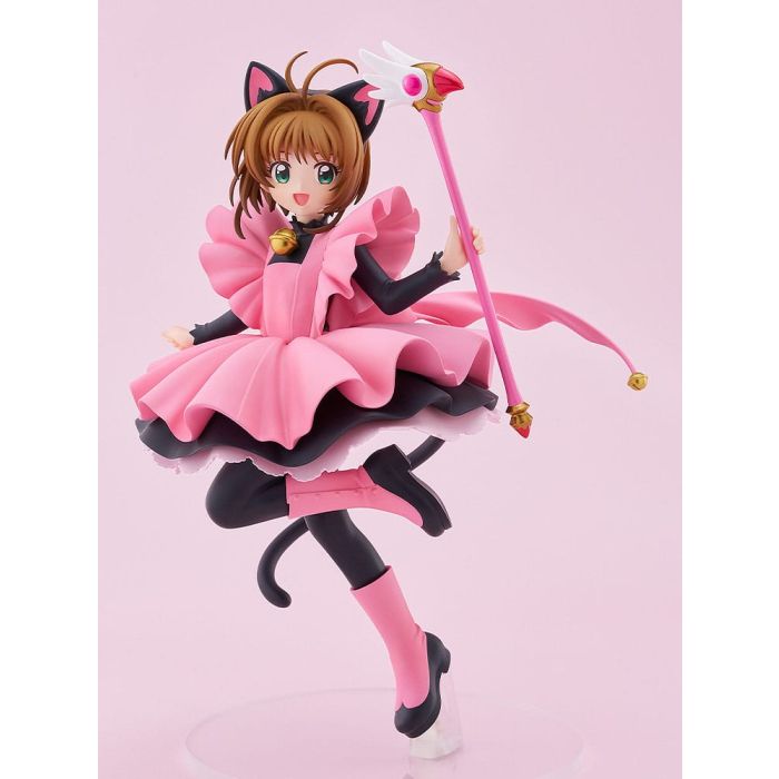 Cardcaptor Sakura Pop Up Parade PVC Statue Sakura Kinomoto: Black Cat Costume Ver. L Size 22 cm               