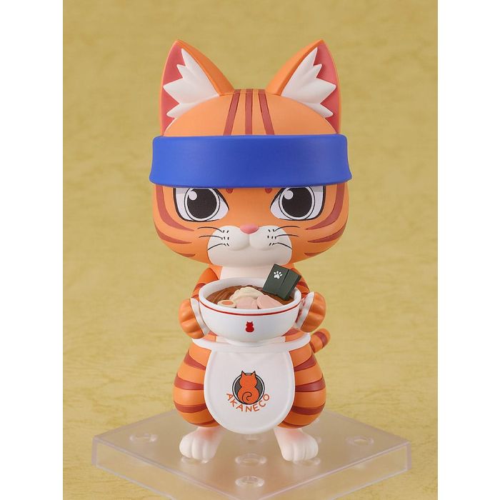 Red Cat Ramen Nendoroid Action Figure Bunzo 10 cm