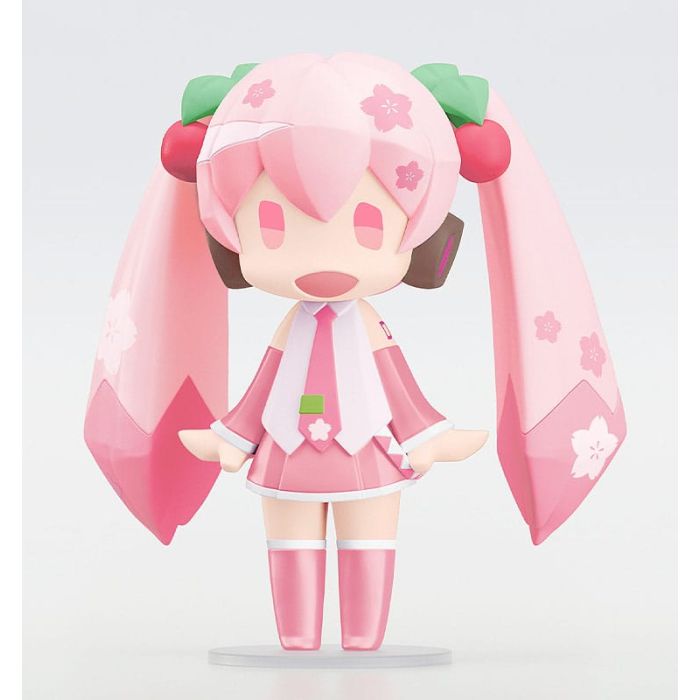Character Vocal Series 01: Hatsune Miku HELLO! GOOD SMILE Action Figure Sakura Miku 10 cm