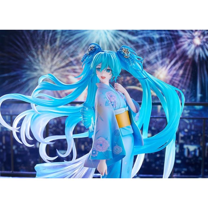 Character Vocal Series 01: Hatsune Miku PVC Figure 1/7 Music & Fire Works Ver. 23 cm