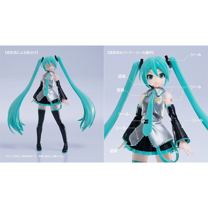 Character Vocal Series 01: Hatsune Miku Plamatea Plastic Model Kit Hatsune Miku 15 cm