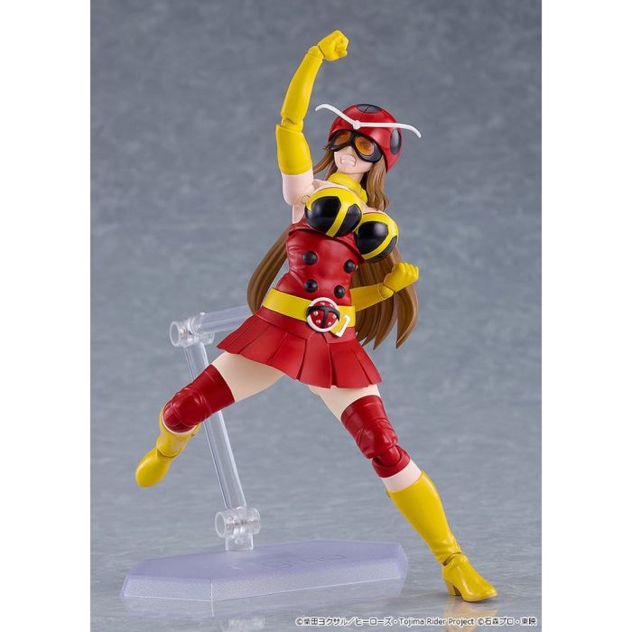 Tojima Wants to Be a Kamen Rider Figma Action Figure Yuriko Okada (Electro-Wave Human Tackle Ver.) 14 cm