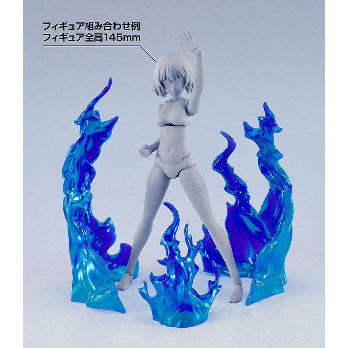 The Simple Effect Parts for Figures Flames: Blue