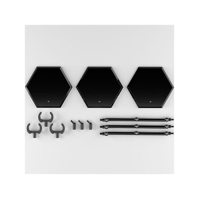 The Simple Stand Mini Nendoroid More for Mini Figures & Models Black Hex Type 3-Pack 