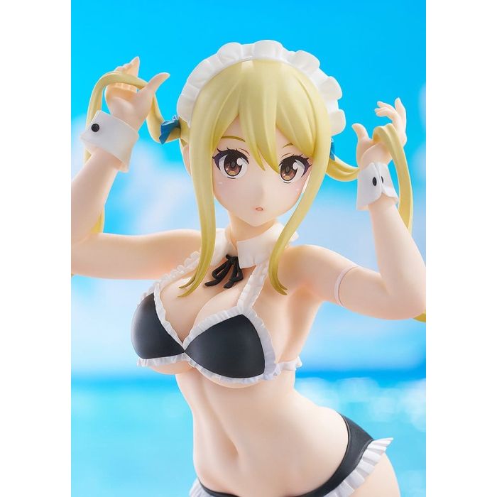 Fairy Tail 100 Years Quest Beach Queens Pop Up Parade PVC Statue Lucy Heartfilia: Virgo Form Swimsuit Ver. L Size 23 cm 