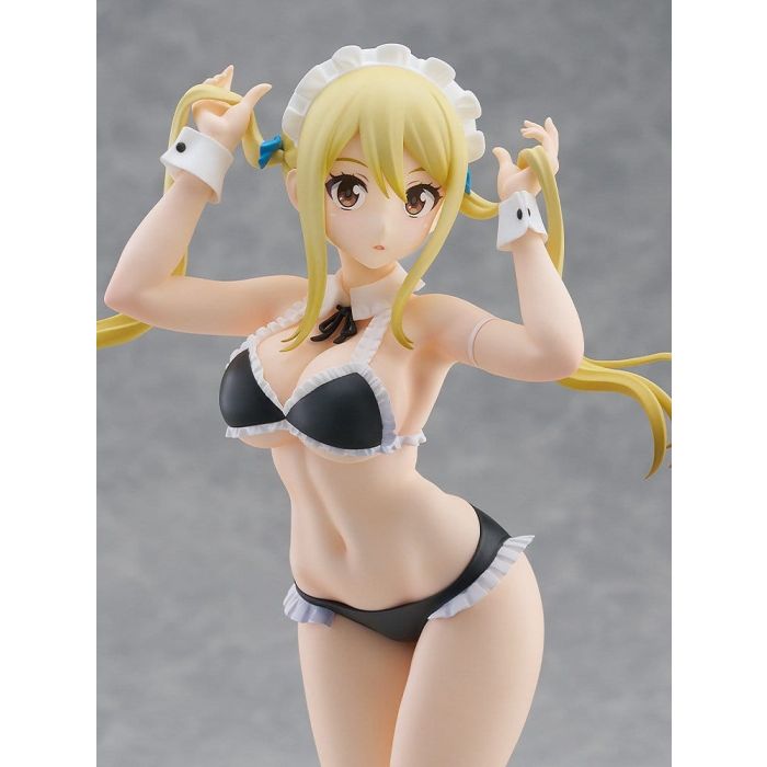Fairy Tail 100 Years Quest Beach Queens Pop Up Parade PVC Statue Lucy Heartfilia: Virgo Form Swimsuit Ver. L Size 23 cm 