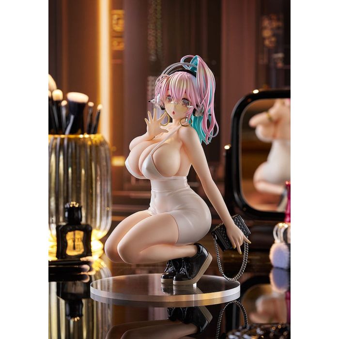 Super Sonico Pop Up Parade PVC Statue Super Sonico: 15th Mini Dress Ver. L Size 20 cm              