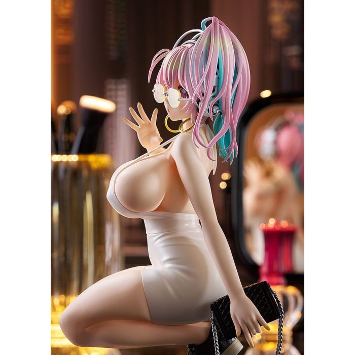 Super Sonico Pop Up Parade PVC Statue Super Sonico: 15th Mini Dress Ver. L Size 20 cm              