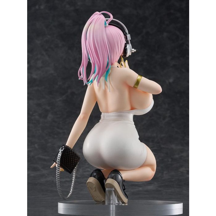 Super Sonico Pop Up Parade PVC Statue Super Sonico: 15th Mini Dress Ver. L Size 20 cm              
