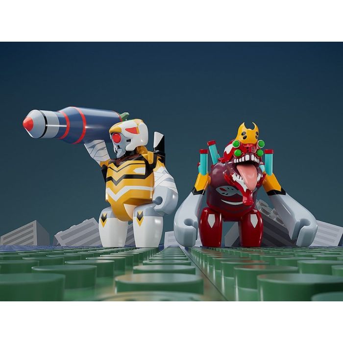 Rebuild of Evangelion Brickroid Mini Figure Evangelion Unit 02 Beast Form 2nd Phase (Type 1) 4 cm