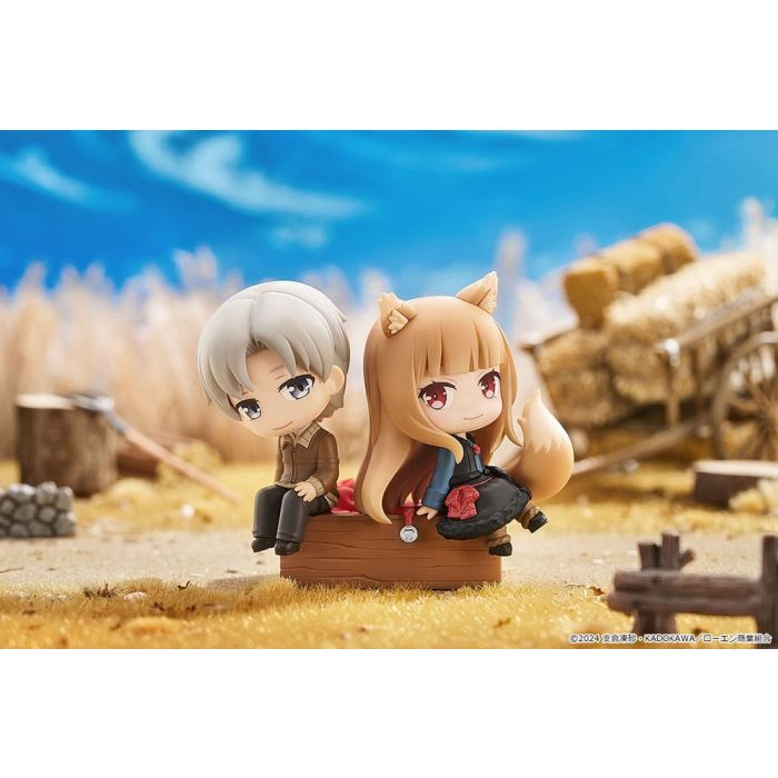 Spice and Wolf: Merchant Meets the Wise Wolf Mini Memory Mini Figure Lawrence & Holo 8 cm