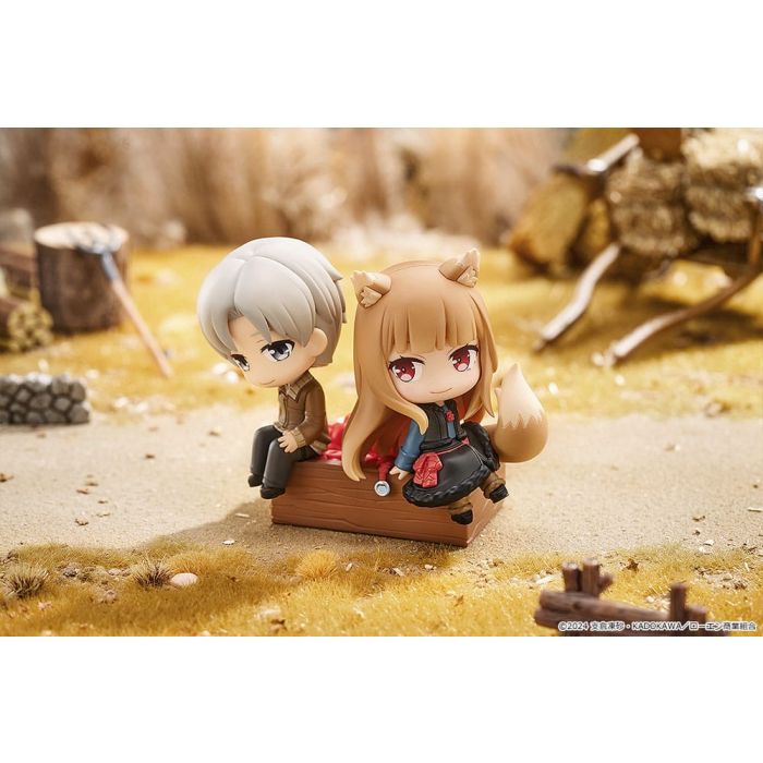 Spice and Wolf: Merchant Meets the Wise Wolf Mini Memory Mini Figure Lawrence & Holo 8 cm
