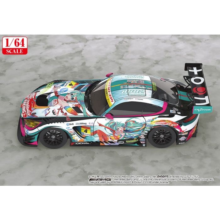 Hatsune Miku GT Project Vehicle 1/64 Good Smile Hatsune Miku AMG 2016 Super GT Ver. 7 cm