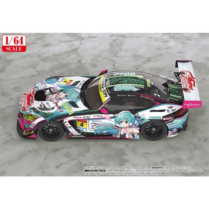 Hatsune Miku GT Project Vehicle 1/64 Good Smile Hatsune Miku AMG 2019 SUPER GT Ver. 7 cm