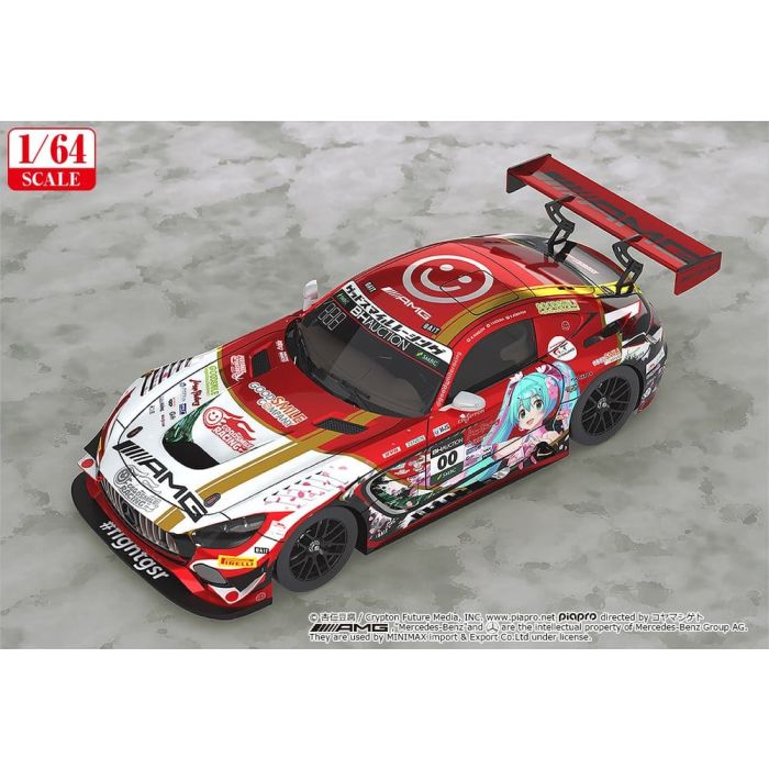Hatsune Miku GT Project Vehicle 1/64 Mercedes-AMG Team Good Smile 2019 Suzuka 10 Hours Ver. 7 cm