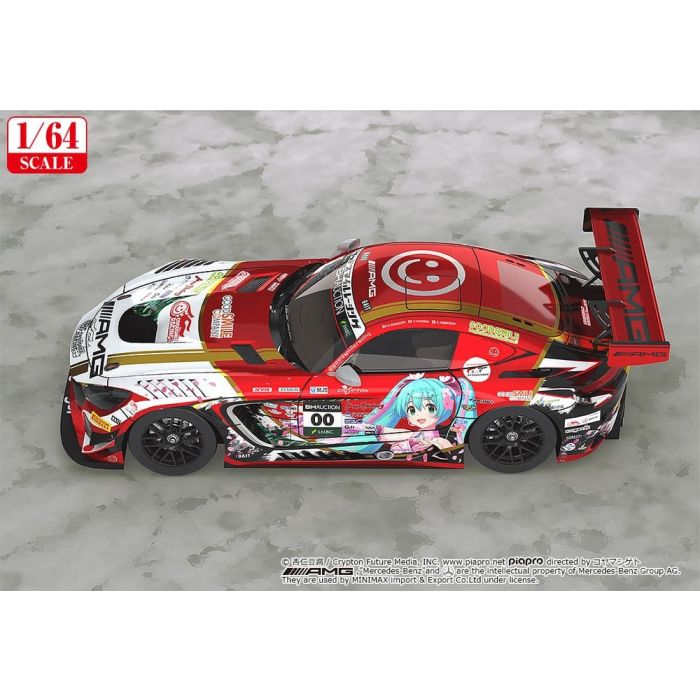 Hatsune Miku GT Project Vehicle 1/64 Mercedes-AMG Team Good Smile 2019 Suzuka 10 Hours Ver. 7 cm